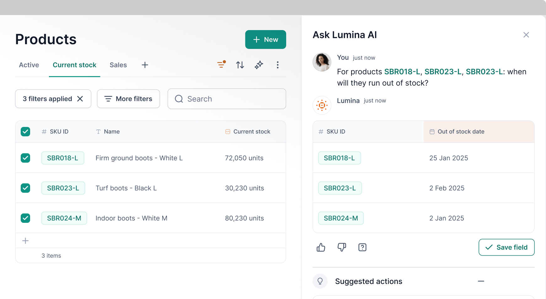 Lumina AI Chat Interface